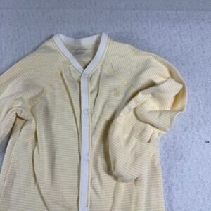 Ralph Lauren 9M Polo Cotton Footed Coverall One Piece Yellow White Striped